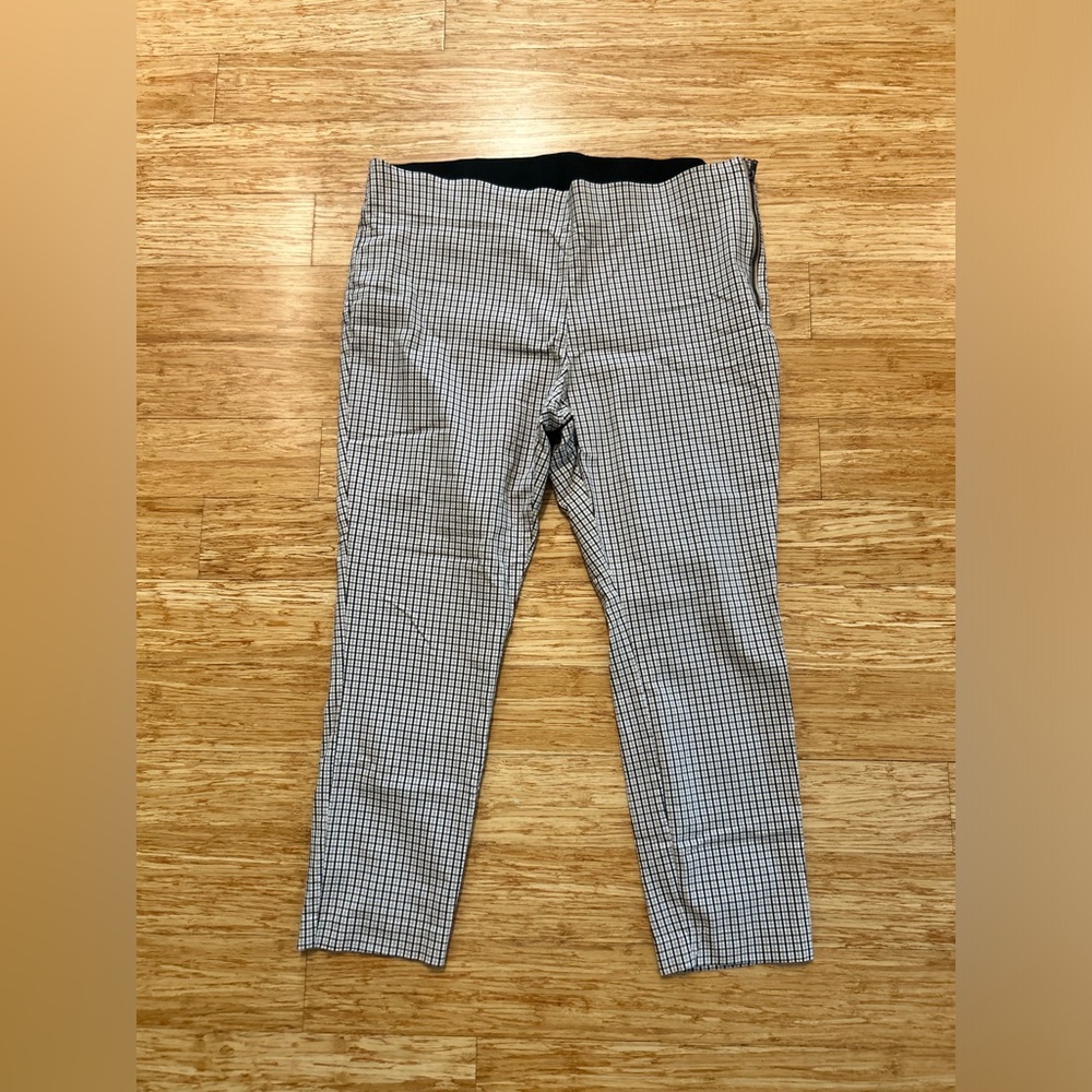 A New Day Brown, White, and Black Plaid Pants